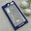 قاب گوشی Galaxy S21 FE سامسونگ نگین دار سواروسکی SWAROVSKI پلاک فلزی خاکستری کد 153031