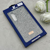 قاب گوشی Galaxy S23 FE سامسونگ نگین دار سواروسکی SWAROVSKI پلاک فلزی خاکستری کد 153033