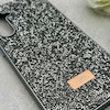 قاب گوشی Galaxy S23 FE سامسونگ نگین دار سواروسکی SWAROVSKI پلاک فلزی خاکستری کد 153033