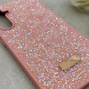 قاب گوشی Galaxy S23 FE سامسونگ نگین دار سواروسکی SWAROVSKI پلاک فلزی صورتی کد 153035