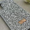 قاب گوشی Galaxy S23 FE سامسونگ نگین دار سواروسکی SWAROVSKI پلاک فلزی نقره ای کد 153037