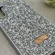 قاب گوشی Galaxy S23 FE سامسونگ نگین دار سواروسکی SWAROVSKI پلاک فلزی نقره ای کد 153037