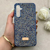 قاب گوشی Galaxy S23 FE سامسونگ نگین دار سواروسکی SWAROVSKI پلاک فلزی سرمه ای کد 153038
