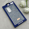 قاب گوشی Galaxy S24 FE سامسونگ نگین دار سواروسکی SWAROVSKI پلاک فلزی سرمه ای کد 153039