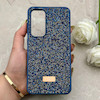 قاب گوشی Galaxy S24 FE سامسونگ نگین دار سواروسکی SWAROVSKI پلاک فلزی سرمه ای کد 153039