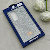 قاب گوشی Galaxy S24 FE سامسونگ نگین دار سواروسکی SWAROVSKI پلاک فلزی نقره ای کد 153040