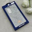 قاب گوشی Galaxy S24 FE سامسونگ نگین دار سواروسکی SWAROVSKI پلاک فلزی نقره ای کد 153040
