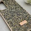 قاب گوشی Galaxy S24 FE سامسونگ نگین دار سواروسکی SWAROVSKI پلاک فلزی طلایی کد 153041