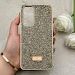 قاب گوشی Galaxy S24 FE سامسونگ نگین دار سواروسکی SWAROVSKI پلاک فلزی طلایی کد 153041