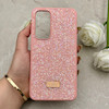 قاب گوشی Galaxy S24 FE سامسونگ نگین دار سواروسکی SWAROVSKI پلاک فلزی صورتی کد 153042