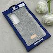 قاب گوشی Galaxy S24 FE سامسونگ نگین دار سواروسکی SWAROVSKI پلاک فلزی خاکستری کد 153044