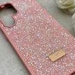قاب گوشی Galaxy S25 Ultra سامسونگ نگین دار سواروسکی SWAROVSKI پلاک فلزی صورتی کد 153047