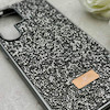 قاب گوشی Galaxy S25 Ultra سامسونگ نگین دار سواروسکی SWAROVSKI پلاک فلزی خاکستری کد 153048