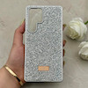 قاب گوشی Galaxy S25 Ultra سامسونگ نگین دار سواروسکی SWAROVSKI پلاک فلزی نقره ای کد 153051