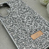 قاب گوشی Galaxy S25 Ultra سامسونگ نگین دار سواروسکی SWAROVSKI پلاک فلزی نقره ای کد 153051