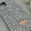 قاب گوشی Galaxy S25 Ultra سامسونگ نگین دار سواروسکی SWAROVSKI پلاک فلزی نقره ای کد 153051