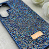 قاب گوشی Galaxy S25 Ultra سامسونگ نگین دار سواروسکی SWAROVSKI پلاک فلزی سرمه ای کد 153052