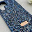 قاب گوشی Galaxy S23 Ultra سامسونگ نگین دار سواروسکی SWAROVSKI پلاک فلزی سرمه ای کد 153053