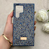 قاب گوشی Galaxy S23 Ultra سامسونگ نگین دار سواروسکی SWAROVSKI پلاک فلزی سرمه ای کد 153053
