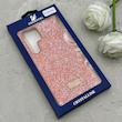 قاب گوشی Galaxy S23 Ultra سامسونگ نگین دار سواروسکی SWAROVSKI پلاک فلزی نارنجی کد 153055