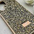 قاب گوشی Galaxy S23 Ultra سامسونگ نگین دار سواروسکی SWAROVSKI پلاک فلزی طلایی کد 153056