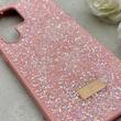 قاب گوشی Galaxy S23 Ultra سامسونگ نگین دار سواروسکی SWAROVSKI پلاک فلزی صورتی کد 153057