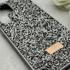 قاب گوشی Galaxy S23 Ultra سامسونگ نگین دار سواروسکی SWAROVSKI پلاک فلزی خاکستری کد 153058