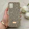 قاب گوشی Poco M3 - Redmi 9T شیائومی نگین دار سواروسکی SWAROVSKI پلاک فلزی طلایی کد 153059