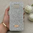 قاب گوشی Poco X3 - Poco X3 Pro شیائومی نگین دار سواروسکی SWAROVSKI پلاک فلزی نقره ای کد 153062
