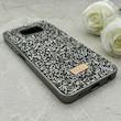 قاب گوشی Poco X3 - Poco X3 Pro شیائومی نگین دار سواروسکی SWAROVSKI پلاک فلزی خاکستری کد 153064
