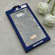 قاب گوشی Poco X3 - Poco X3 Pro شیائومی نگین دار سواروسکی SWAROVSKI پلاک فلزی خاکستری کد 153064