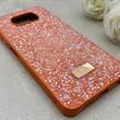 قاب گوشی Poco X3 - Poco X3 Pro شیائومی نگین دار سواروسکی SWAROVSKI پلاک فلزی نارنجی کد 153065
