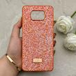 قاب گوشی Poco X3 - Poco X3 Pro شیائومی نگین دار سواروسکی SWAROVSKI پلاک فلزی نارنجی کد 153065