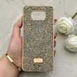 قاب گوشی Poco X3 - Poco X3 Pro شیائومی نگین دار سواروسکی SWAROVSKI پلاک فلزی طلایی کد 153066