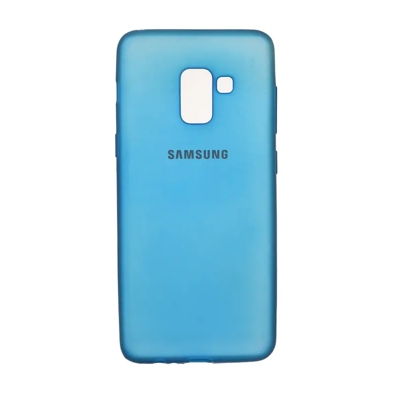 قاب گوشی Galaxy A8 2018 سامسونگ طرح سیلیکونی ژله ای TPU آبی کد 98882