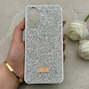 قاب گوشی Redmi 13C - Poco C65 شیائومی نگین دار سواروسکی SWAROVSKI پلاک فلزی نقره ای کد 153070