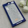 قاب گوشی Redmi 13C - Poco C65 شیائومی نگین دار سواروسکی SWAROVSKI پلاک فلزی نقره ای کد 153070