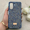 قاب گوشی Redmi 13C - Poco C65 شیائومی نگین دار سواروسکی SWAROVSKI پلاک فلزی سرمه ای کد 153071
