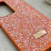 قاب گوشی Redmi 15 4G شیائومی نگین دار سواروسکی SWAROVSKI پلاک فلزی نارنجی کد 153073
