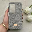 قاب گوشی Redmi 15 4G شیائومی نگین دار سواروسکی SWAROVSKI پلاک فلزی خاکستری کد 153075