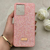 قاب گوشی Redmi Note 12 4G شیائومی نگین دار سواروسکی SWAROVSKI پلاک فلزی صورتی کد 153079