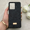 قاب گوشی Redmi Note 12 4G شیائومی نگین دار سواروسکی SWAROVSKI پلاک فلزی مشکی کد 153081