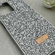 قاب گوشی Redmi Note 12 4G شیائومی نگین دار سواروسکی SWAROVSKI پلاک فلزی نقره ای کد 153082