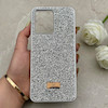 قاب گوشی Redmi Note 12 4G شیائومی نگین دار سواروسکی SWAROVSKI پلاک فلزی نقره ای کد 153082