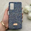 قاب گوشی Redmi Note 11 Pro 4G Global - Redmi Note 11 Pro 5G Global - Redmi Note 11E Pro - Redmi Note 12 Pro 4G شیائومی نگین دار سواروسکی SWAROVSKI پلاک فلزی سرمه ای کد 153084