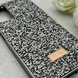 قاب گوشی Redmi Note 11 Pro 4G Global - Redmi Note 11 Pro 5G Global - Redmi Note 11E Pro - Redmi Note 12 Pro 4G شیائومی نگین دار سواروسکی SWAROVSKI پلاک فلزی خاکستری کد 153087