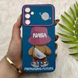 قاب گوشی Galaxy A24 سامسونگ فانتزی ژله ای محافظ لنز دار طرح NASA کد 150979