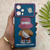 قاب گوشی Poco F5 شیائومی فانتزی ژله ای محافظ لنز دار طرح NASA کد 151023