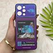 قاب گوشی Redmi 12 - Poco M6 Pro 5G شیائومی فانتزی ژله ای محافظ لنز دار طرح The North Face کد 151047