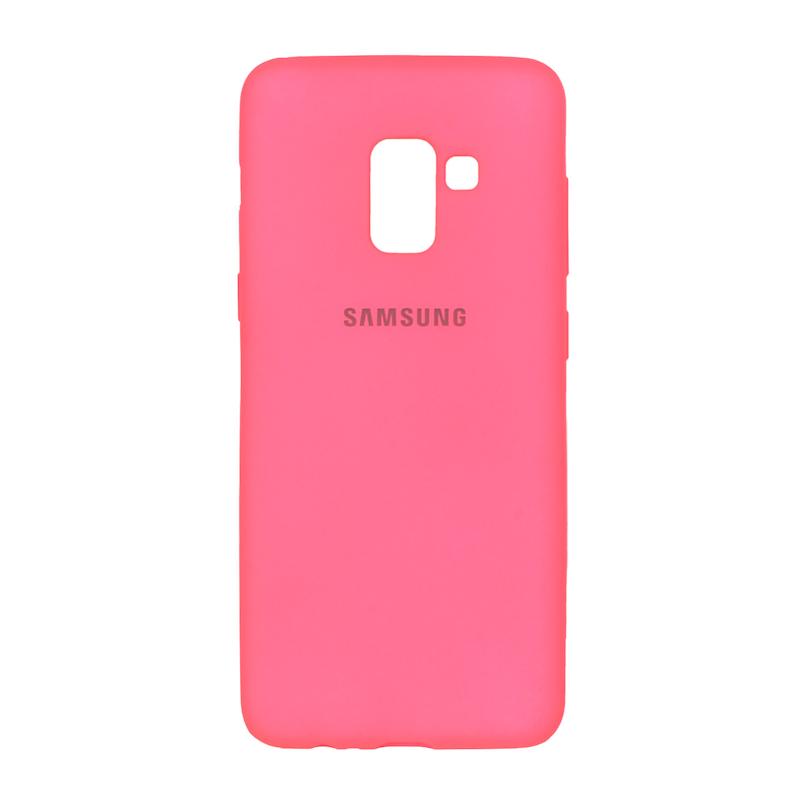 قاب گوشی Galaxy A8 2018 سامسونگ طرح سیلیکونی ژله ای TPU صورتی فانتزی کد 98889